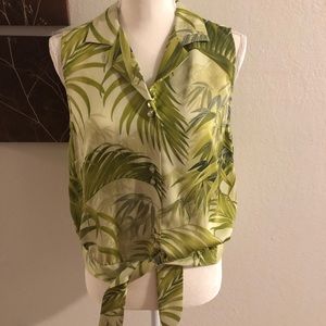 Tommy Bahama Tie Crop Top
